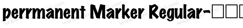 perrmanent Marker Regular字体转换